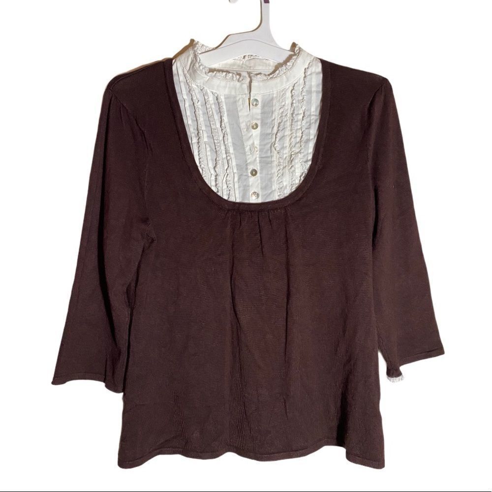 Notations Layered‎ Sweater - Picture 2 of 9